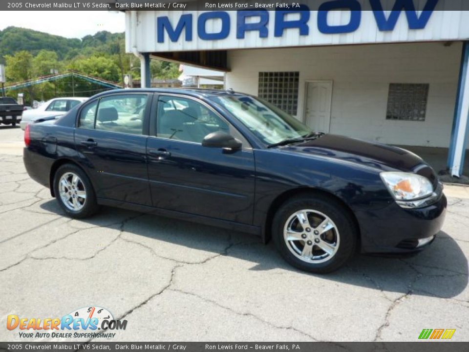 2005 Chevrolet Malibu LT V6 Sedan Dark Blue Metallic / Gray Photo #2