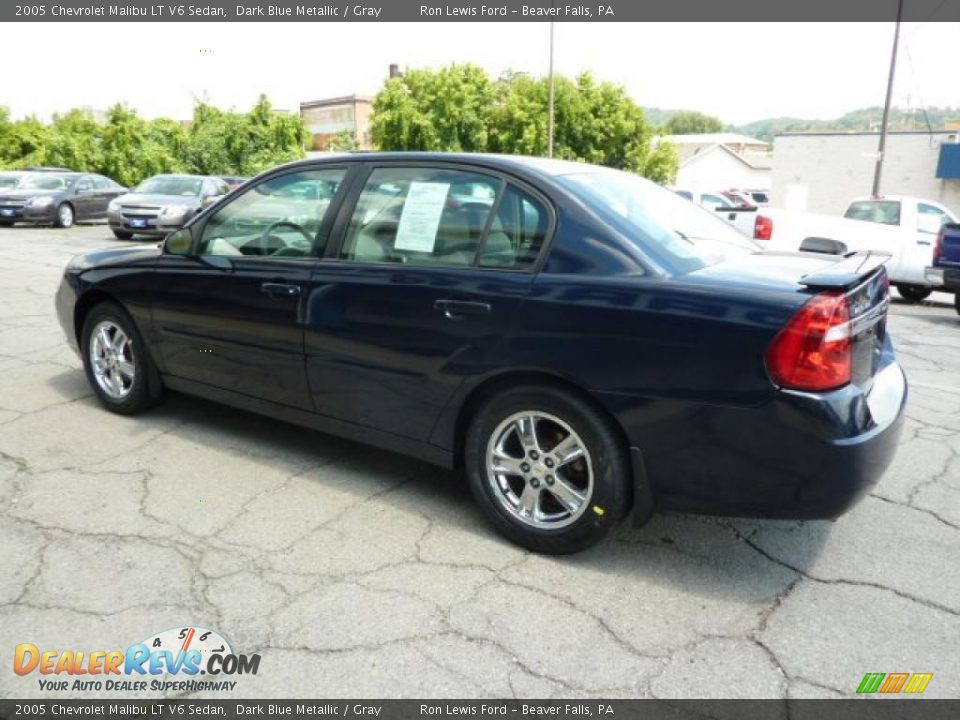 2005 Chevrolet Malibu LT V6 Sedan Dark Blue Metallic / Gray Photo #7