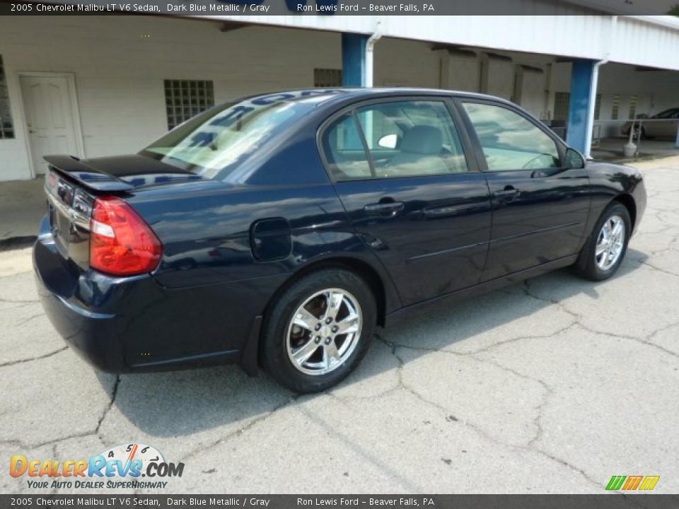 2005 Chevrolet Malibu LT V6 Sedan Dark Blue Metallic / Gray Photo #10