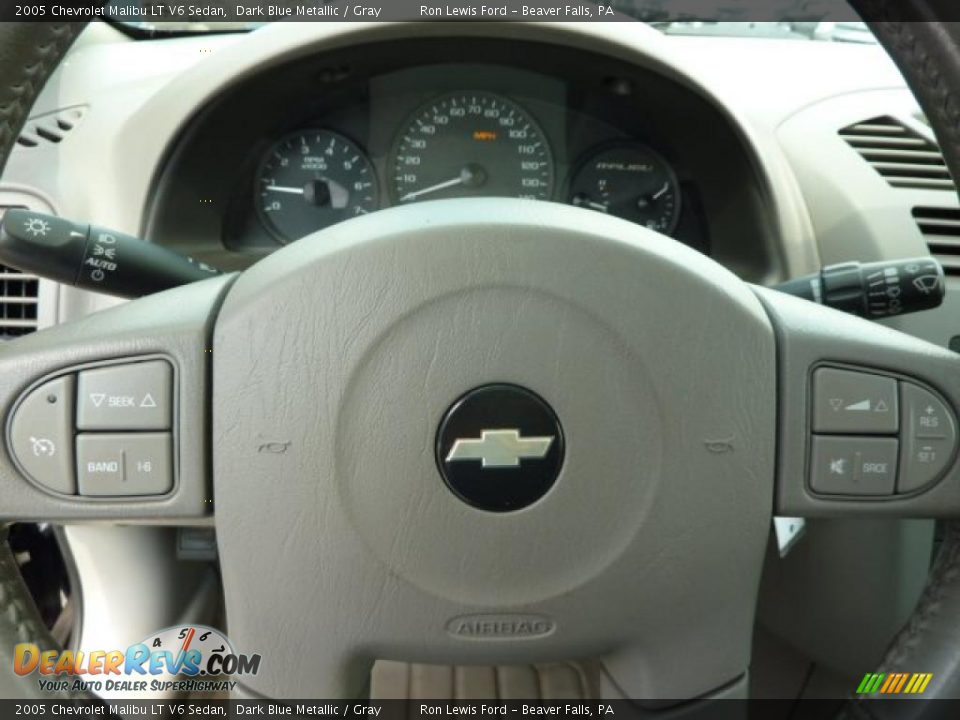 2005 Chevrolet Malibu LT V6 Sedan Dark Blue Metallic / Gray Photo #24