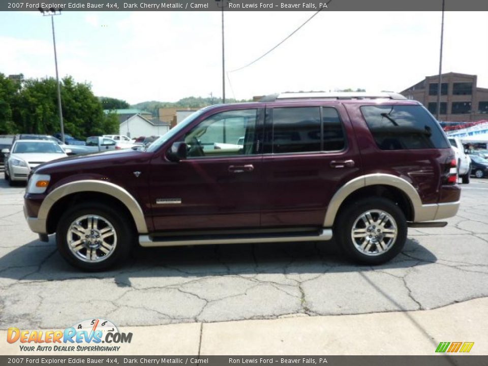 2007 Ford Explorer Eddie Bauer 4x4 Dark Cherry Metallic / Camel Photo #6