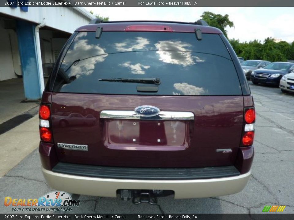 2007 Ford Explorer Eddie Bauer 4x4 Dark Cherry Metallic / Camel Photo #9