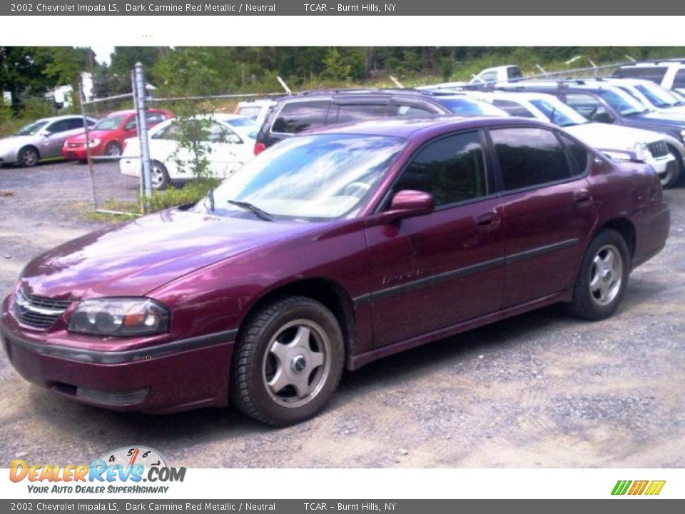 2002 Chevrolet Impala LS Dark Carmine Red Metallic / Neutral Photo #1