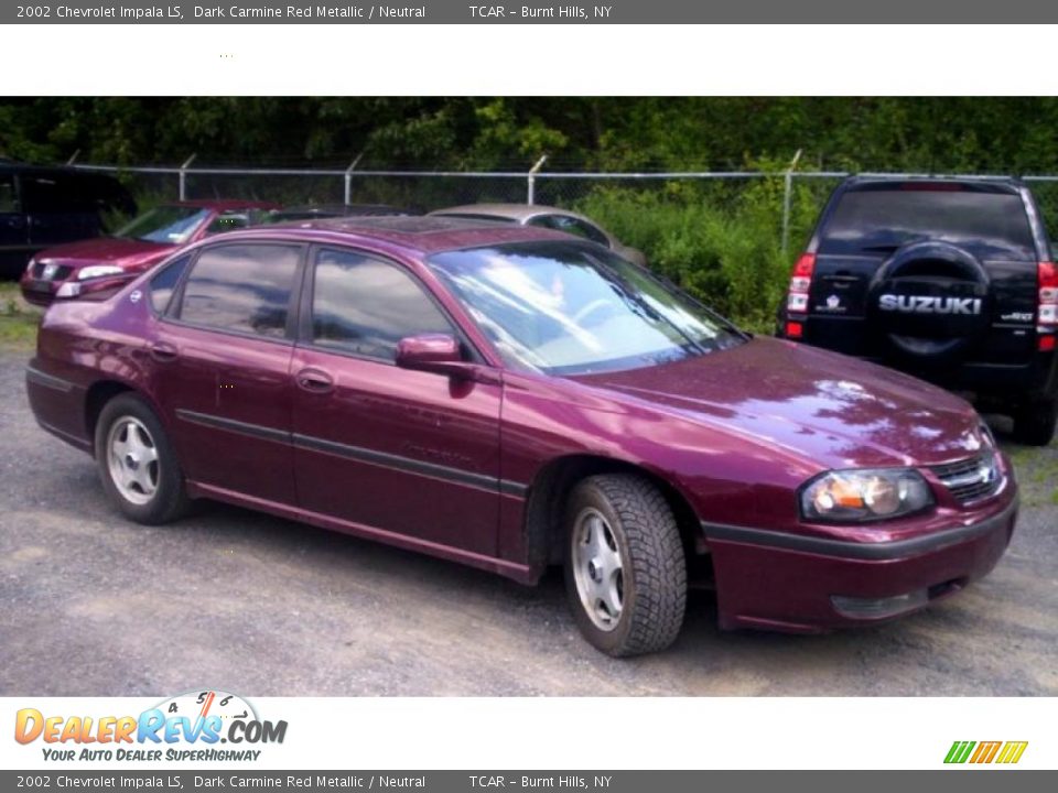 2002 Chevrolet Impala LS Dark Carmine Red Metallic / Neutral Photo #2