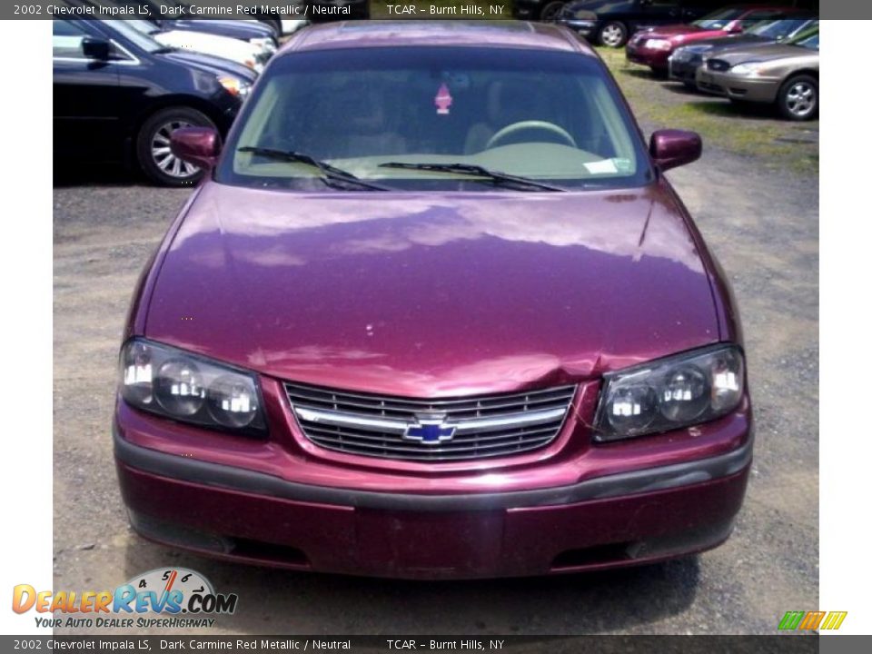 2002 Chevrolet Impala LS Dark Carmine Red Metallic / Neutral Photo #3