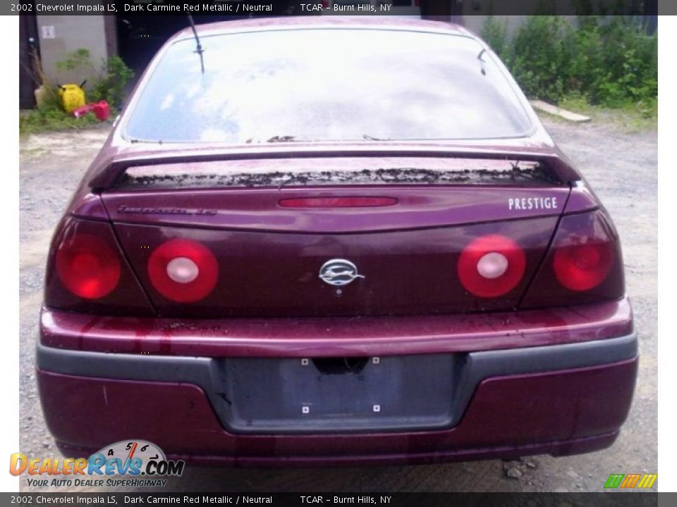 2002 Chevrolet Impala LS Dark Carmine Red Metallic / Neutral Photo #8