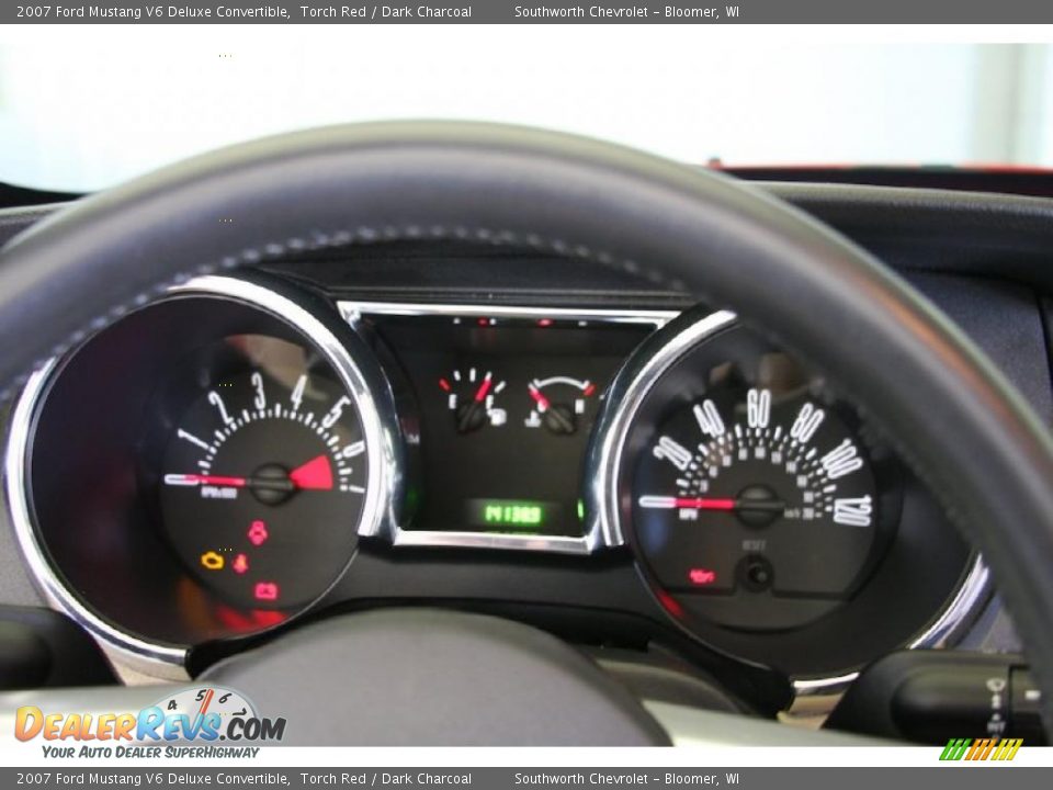 2007 Ford Mustang V6 Deluxe Convertible Torch Red / Dark Charcoal Photo #9