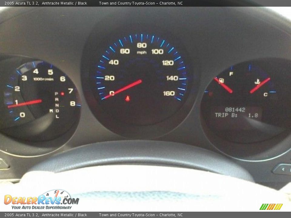 2005 Acura TL 3.2 Anthracite Metallic / Black Photo #9