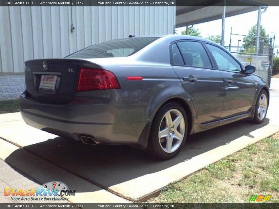 2005 Acura TL 3.2 Anthracite Metallic / Black Photo #16