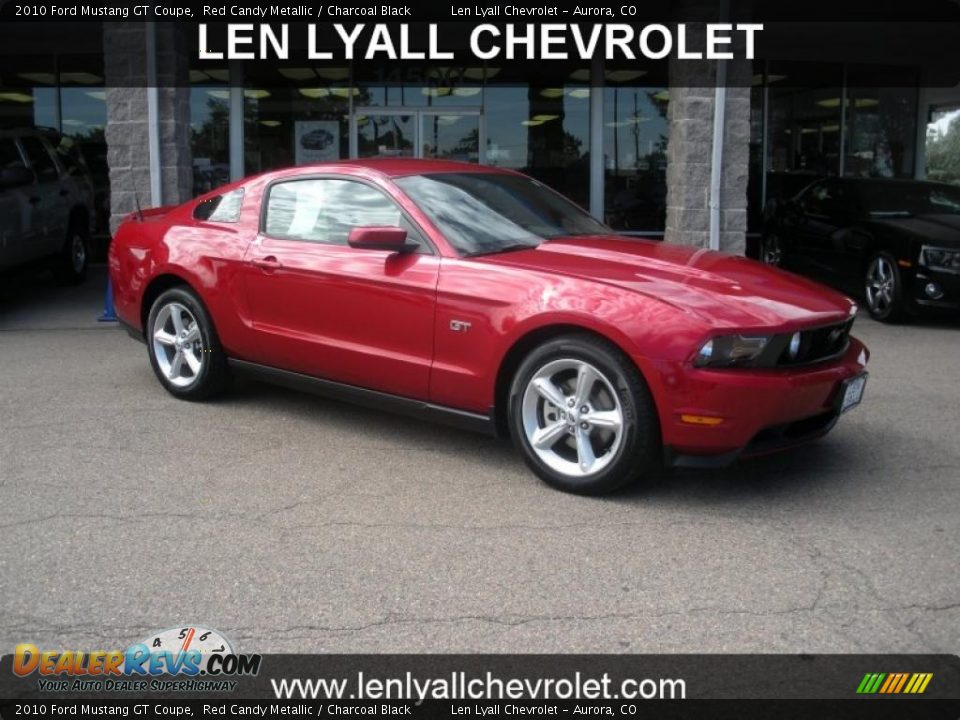 2010 Ford Mustang GT Coupe Red Candy Metallic / Charcoal Black Photo #1