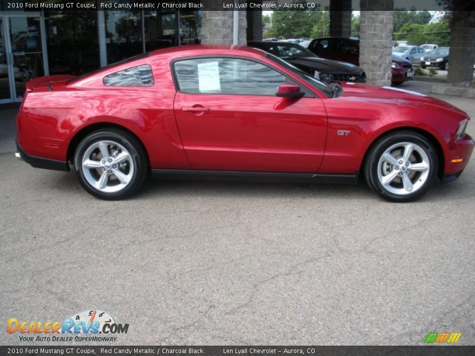 2010 Ford Mustang GT Coupe Red Candy Metallic / Charcoal Black Photo #2