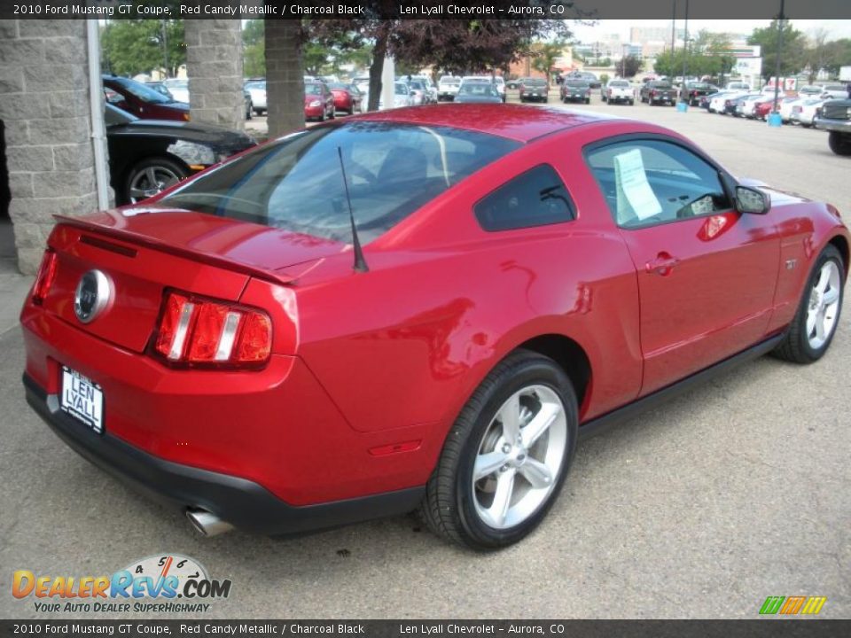 2010 Ford Mustang GT Coupe Red Candy Metallic / Charcoal Black Photo #3
