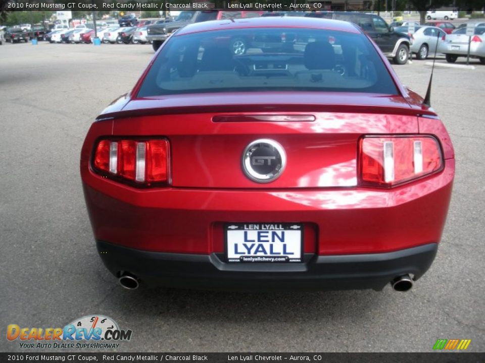 2010 Ford Mustang GT Coupe Red Candy Metallic / Charcoal Black Photo #4