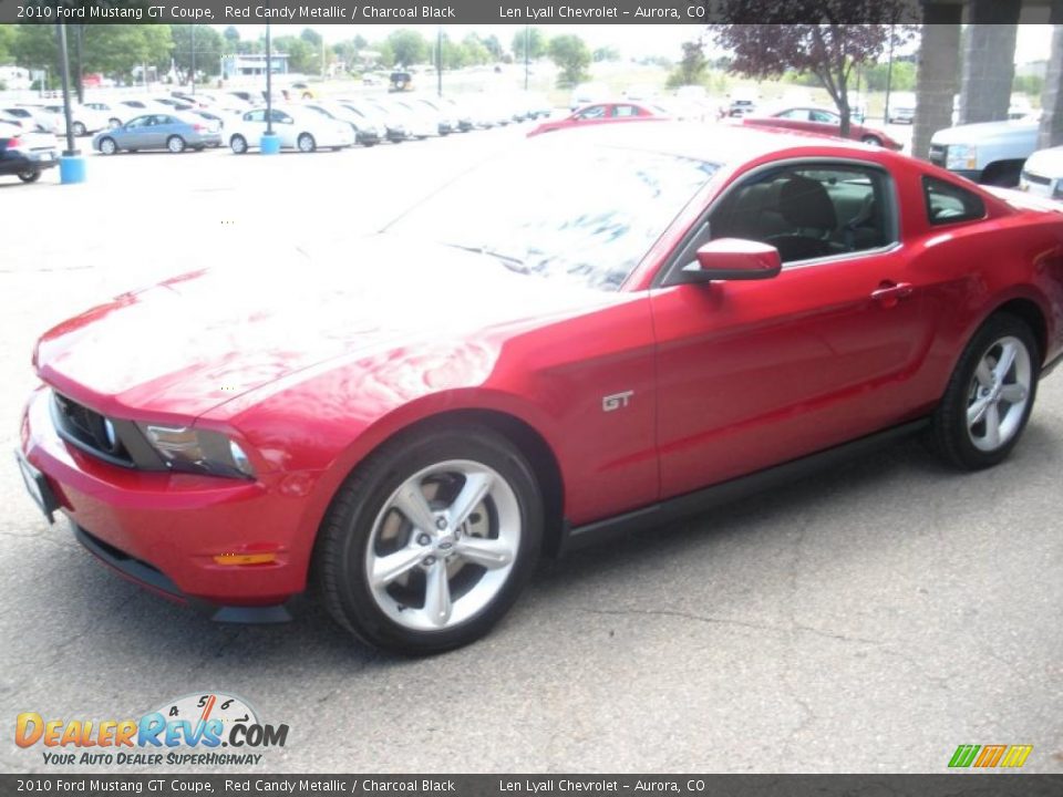 2010 Ford Mustang GT Coupe Red Candy Metallic / Charcoal Black Photo #7