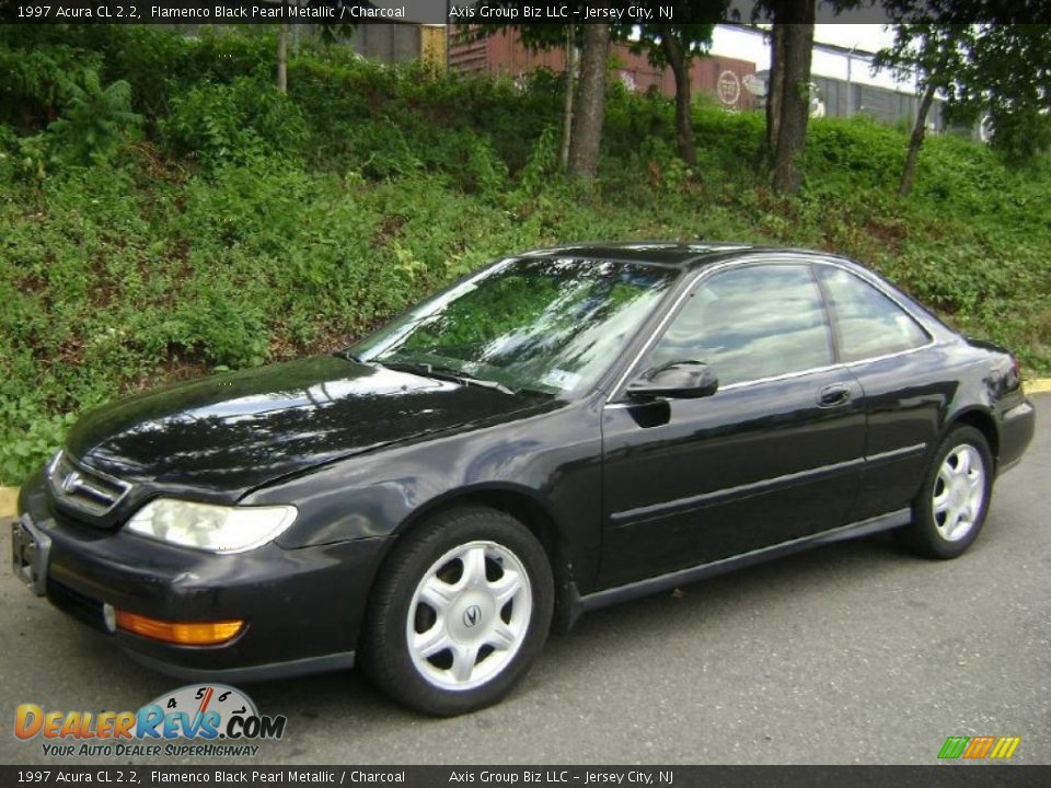 1997 Acura CL 2.2 Flamenco Black Pearl Metallic / Charcoal Photo #1