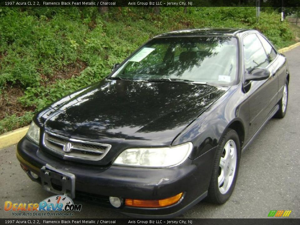 1997 Acura CL 2.2 Flamenco Black Pearl Metallic / Charcoal Photo #2