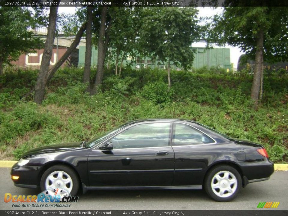1997 Acura CL 2.2 Flamenco Black Pearl Metallic / Charcoal Photo #3