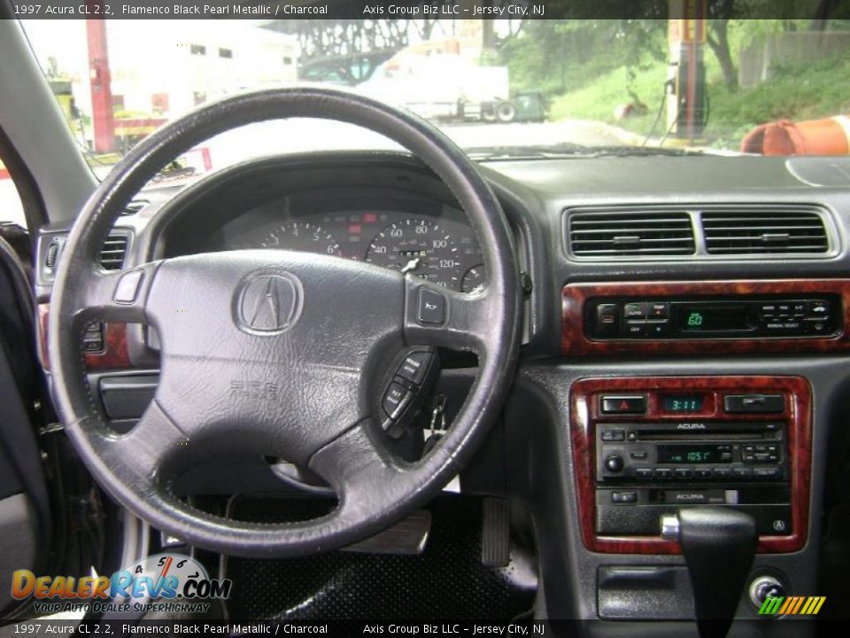 1997 Acura CL 2.2 Flamenco Black Pearl Metallic / Charcoal Photo #6