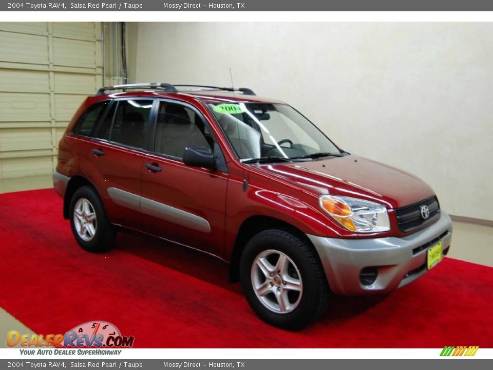 2004 Toyota RAV4 Salsa Red Pearl / Taupe Photo #1