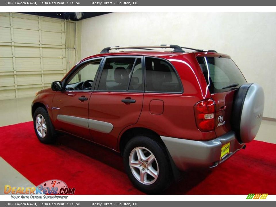 2004 Toyota RAV4 Salsa Red Pearl / Taupe Photo #4