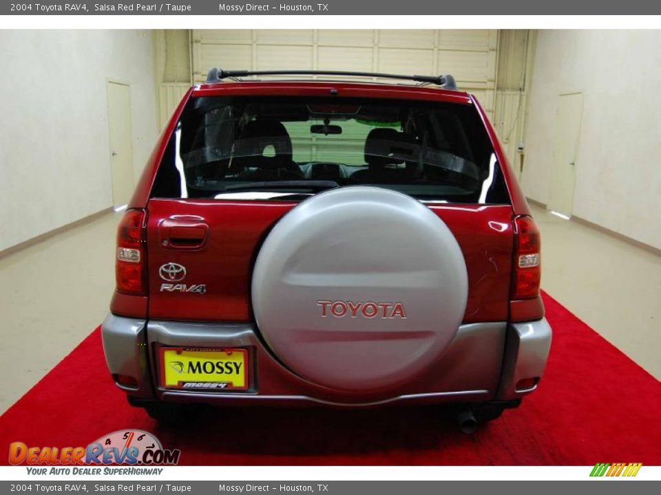 2004 Toyota RAV4 Salsa Red Pearl / Taupe Photo #5