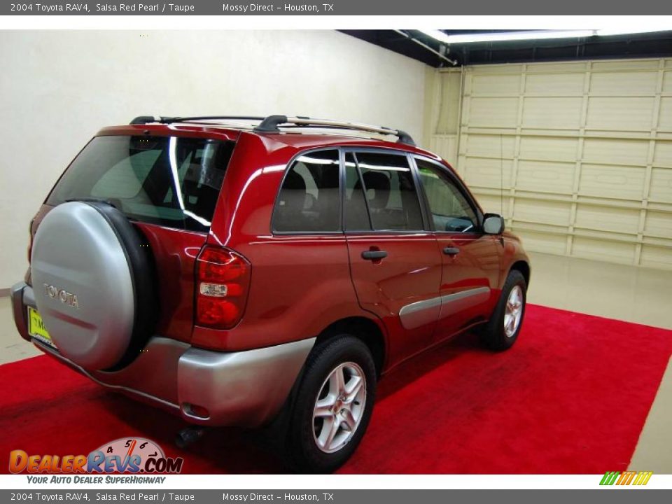 2004 Toyota RAV4 Salsa Red Pearl / Taupe Photo #6