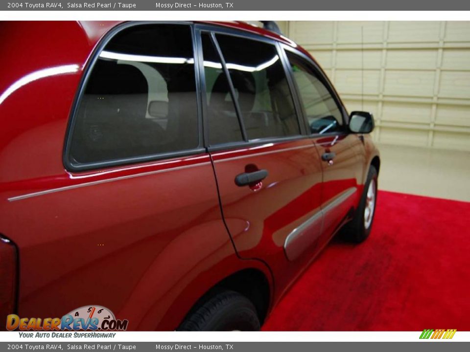 2004 Toyota RAV4 Salsa Red Pearl / Taupe Photo #7