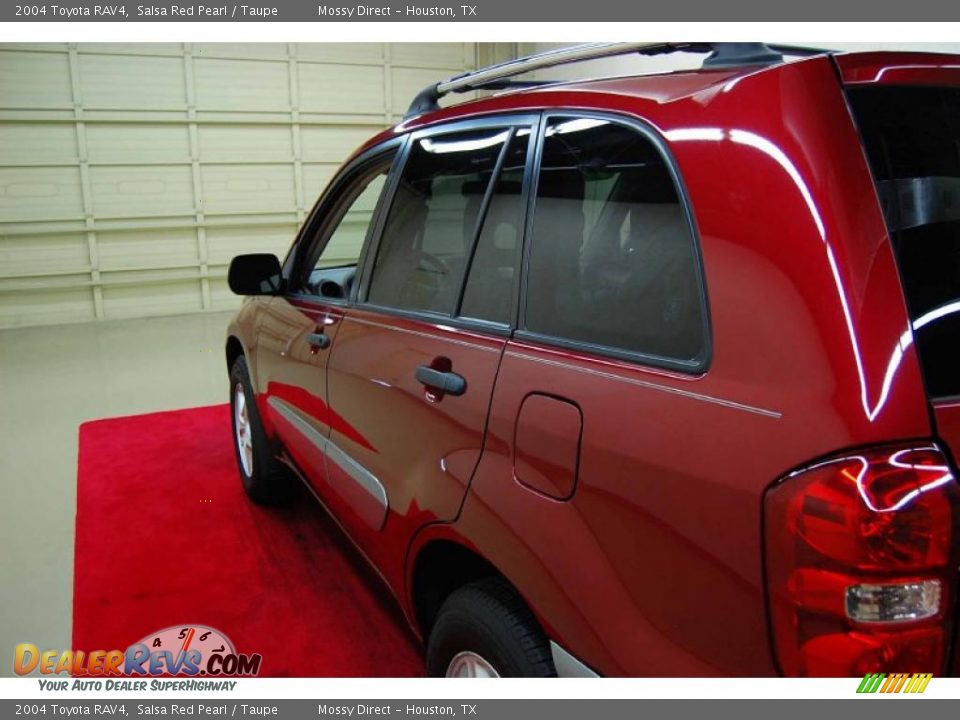 2004 Toyota RAV4 Salsa Red Pearl / Taupe Photo #9