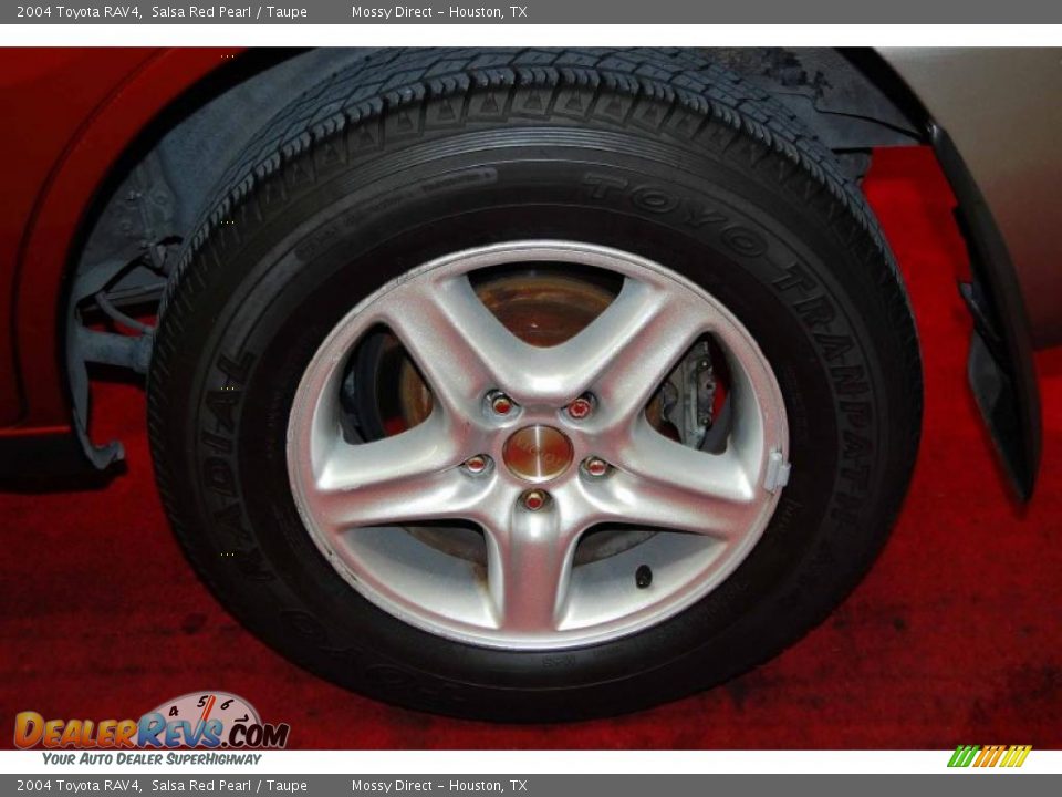 2004 Toyota RAV4 Salsa Red Pearl / Taupe Photo #11