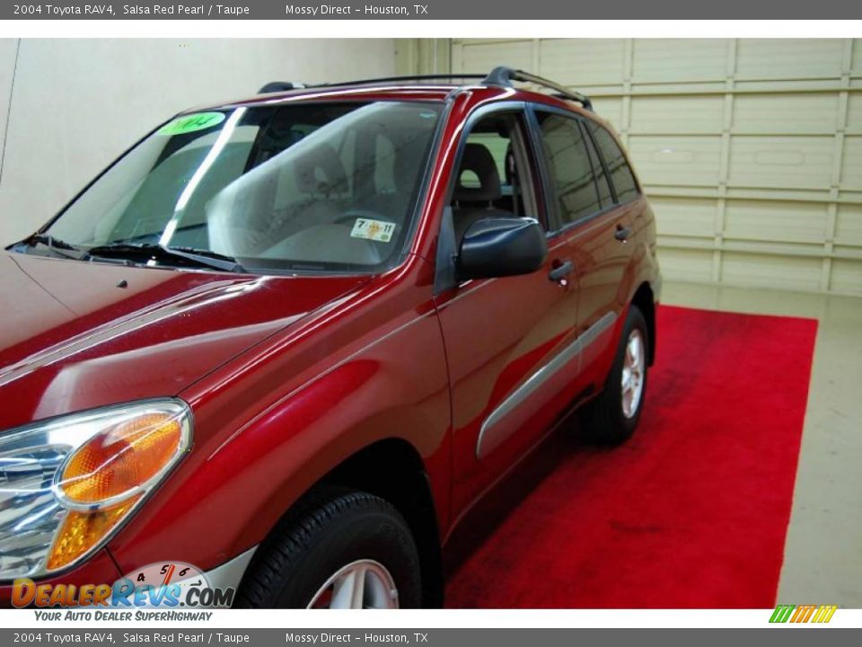 2004 Toyota RAV4 Salsa Red Pearl / Taupe Photo #12