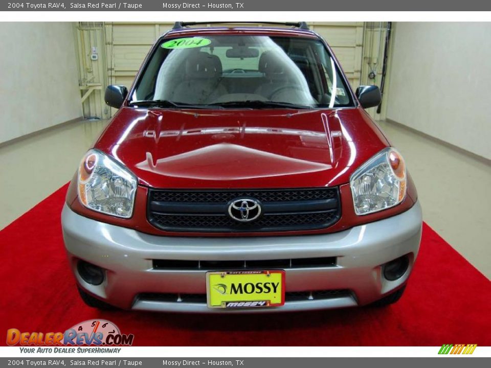 2004 Toyota RAV4 Salsa Red Pearl / Taupe Photo #13