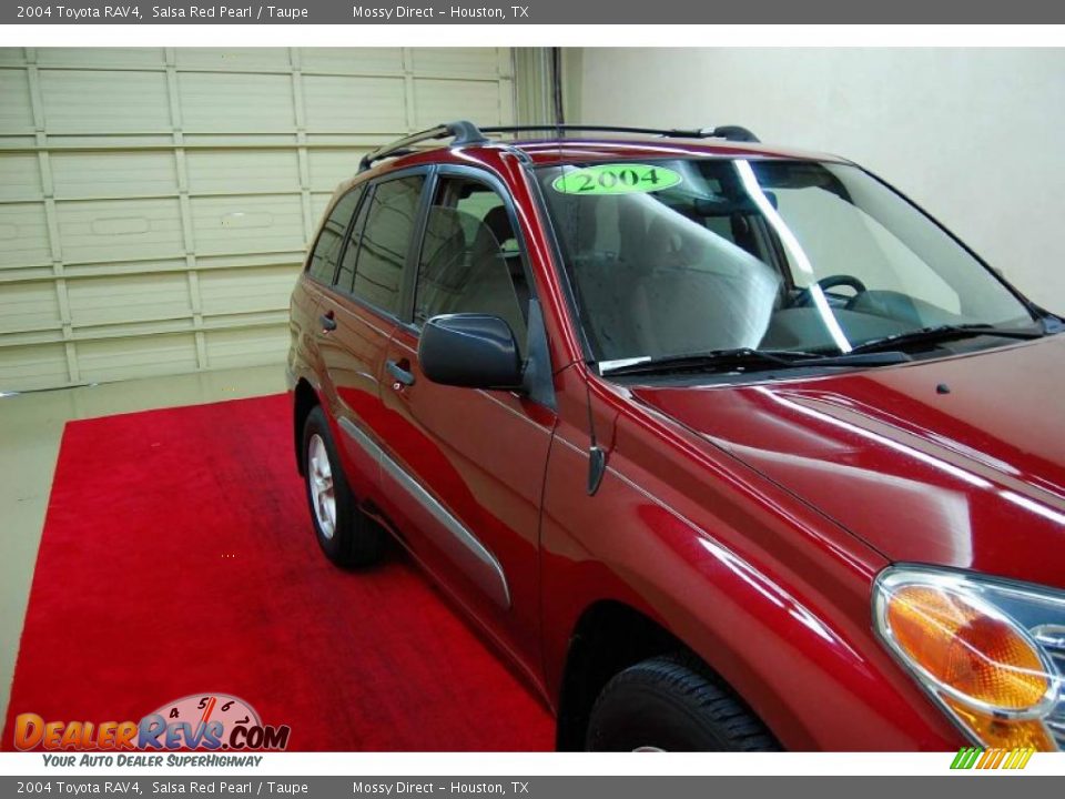 2004 Toyota RAV4 Salsa Red Pearl / Taupe Photo #14