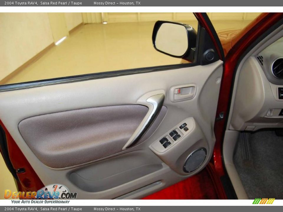 2004 Toyota RAV4 Salsa Red Pearl / Taupe Photo #15