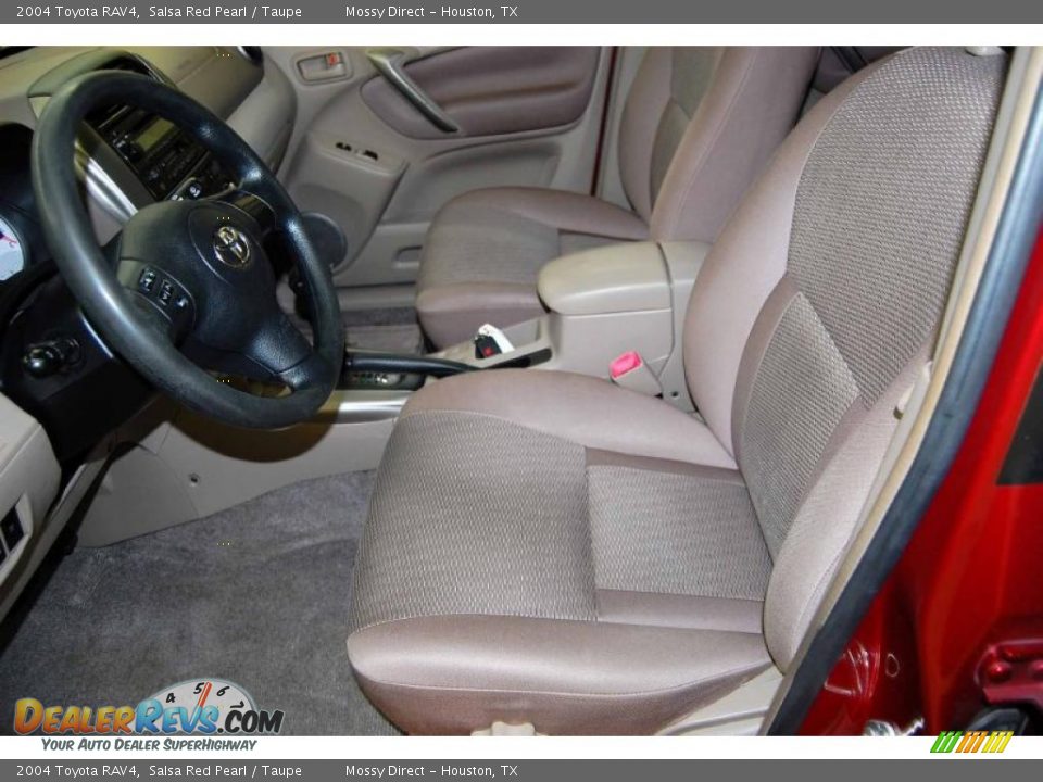 2004 Toyota RAV4 Salsa Red Pearl / Taupe Photo #16