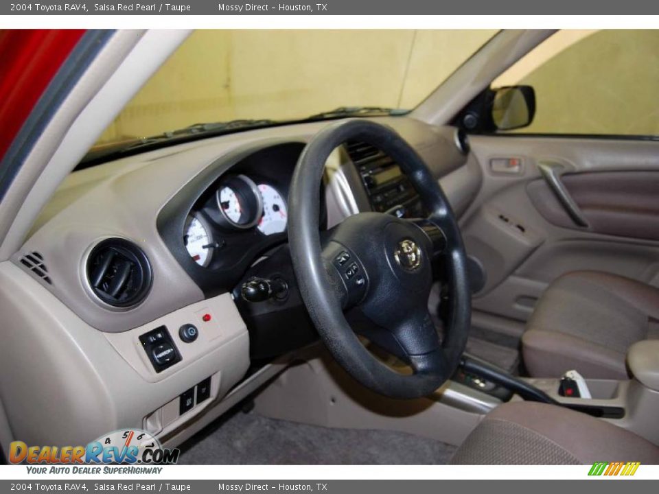 2004 Toyota RAV4 Salsa Red Pearl / Taupe Photo #17
