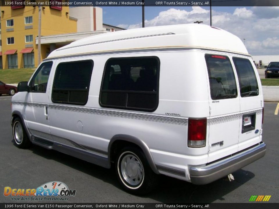 1996 Ford E Series Van E150 Passenger Conversion Oxford White / Medium Gray Photo #3