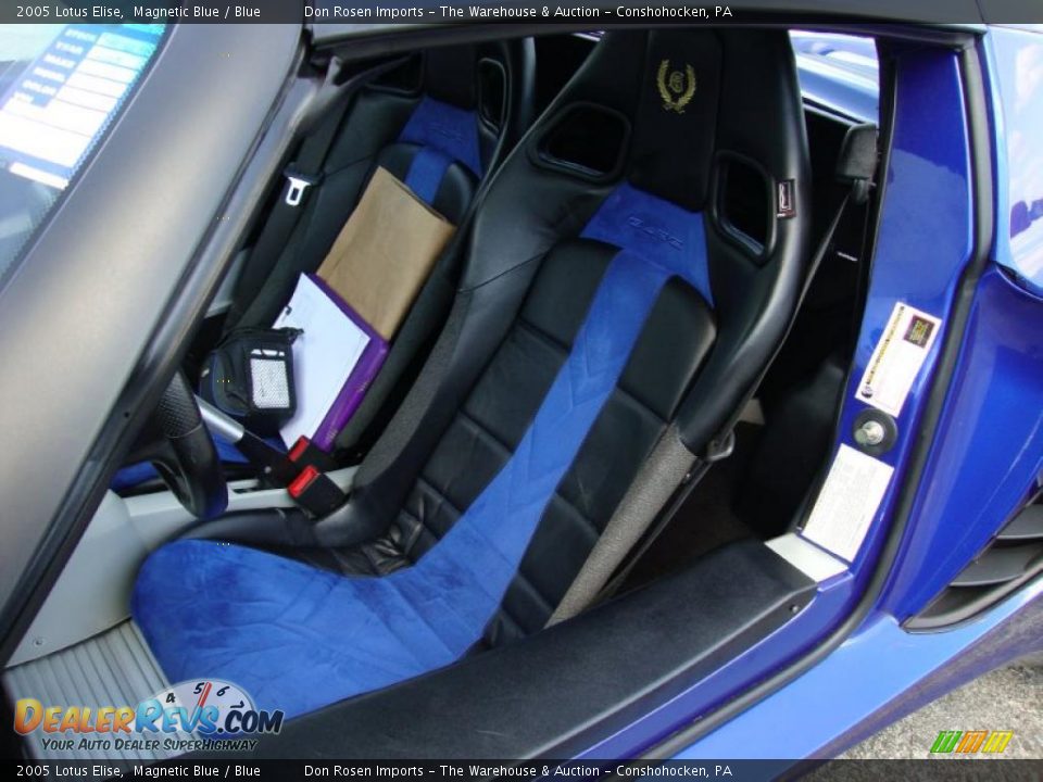 Blue Interior - 2005 Lotus Elise  Photo #16