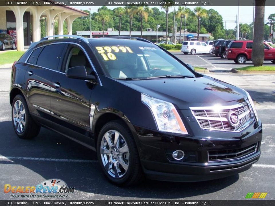 2010 Cadillac SRX V6 Black Raven / Titanium/Ebony Photo #2