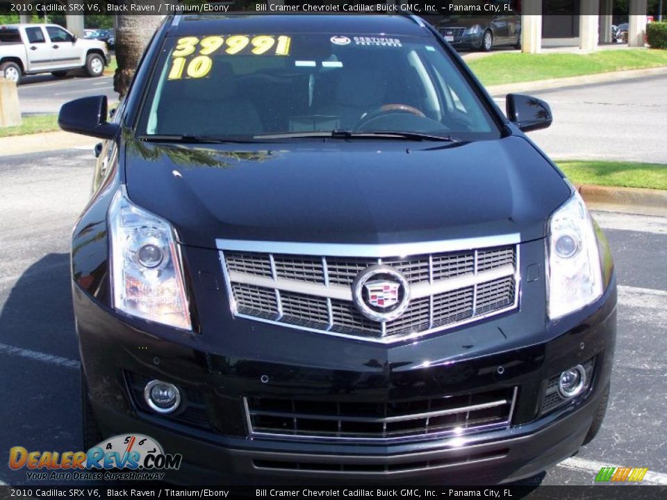 2010 Cadillac SRX V6 Black Raven / Titanium/Ebony Photo #7
