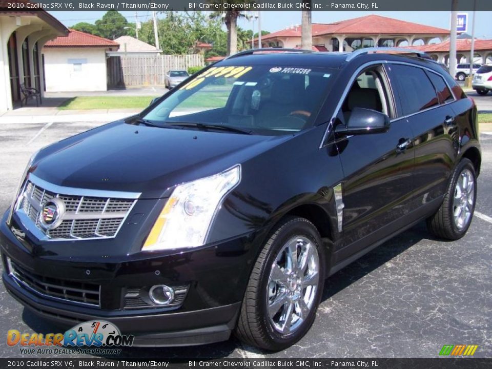 2010 Cadillac SRX V6 Black Raven / Titanium/Ebony Photo #8