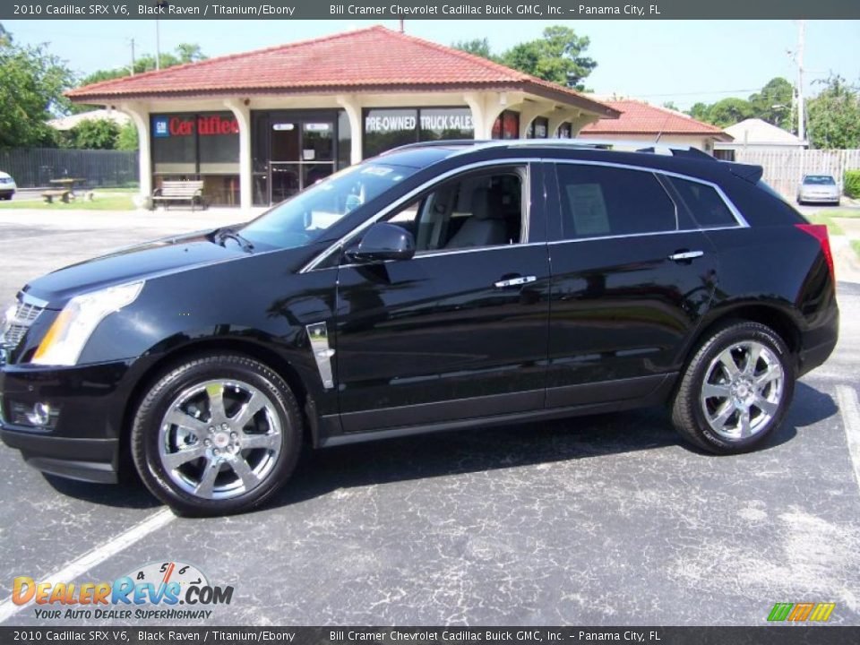 2010 Cadillac SRX V6 Black Raven / Titanium/Ebony Photo #9