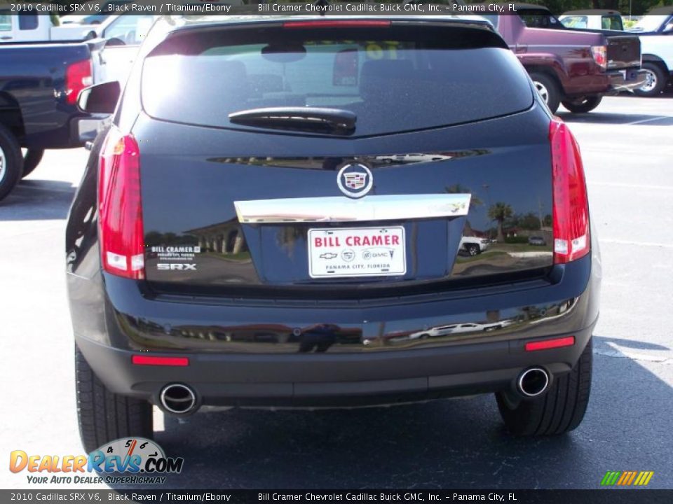 2010 Cadillac SRX V6 Black Raven / Titanium/Ebony Photo #12