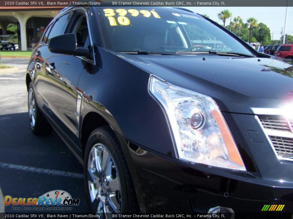 2010 Cadillac SRX V6 Black Raven / Titanium/Ebony Photo #14