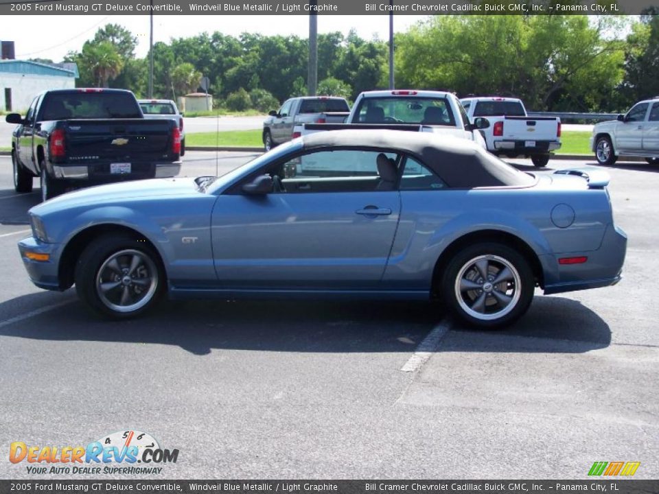 2005 Ford Mustang GT Deluxe Convertible Windveil Blue Metallic / Light Graphite Photo #1