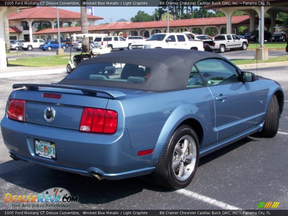 2005 Ford Mustang GT Deluxe Convertible Windveil Blue Metallic / Light Graphite Photo #3