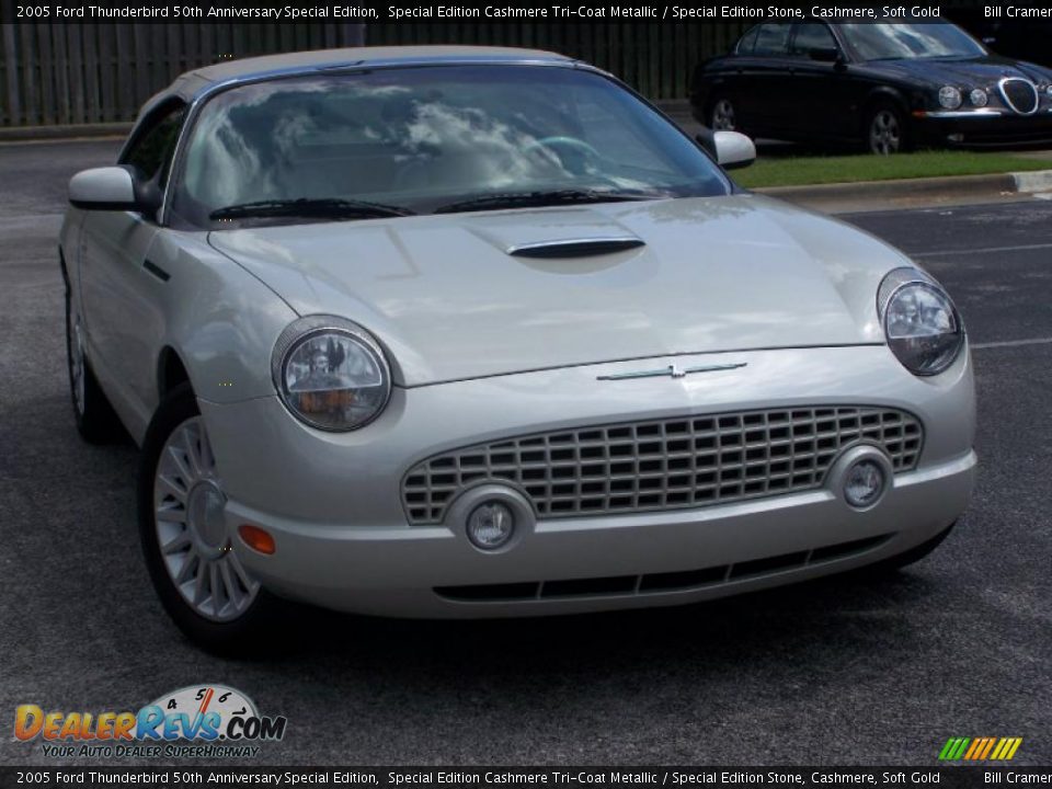 2005 Ford Thunderbird 50th Anniversary Special Edition Special Edition Cashmere Tri-Coat Metallic / Special Edition Stone, Cashmere, Soft Gold Photo #3