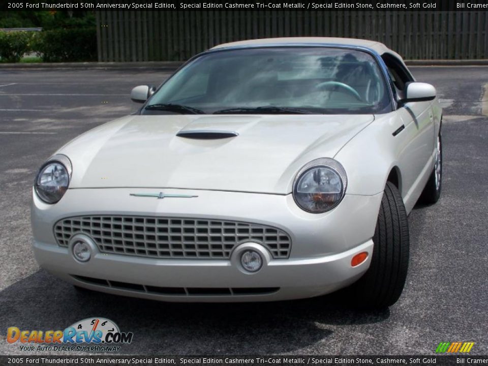 2005 Ford Thunderbird 50th Anniversary Special Edition Special Edition Cashmere Tri-Coat Metallic / Special Edition Stone, Cashmere, Soft Gold Photo #4