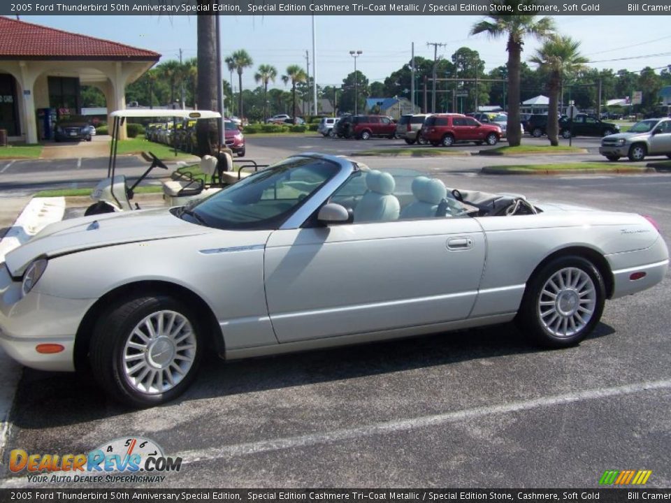 2005 Ford Thunderbird 50th Anniversary Special Edition Special Edition Cashmere Tri-Coat Metallic / Special Edition Stone, Cashmere, Soft Gold Photo #11
