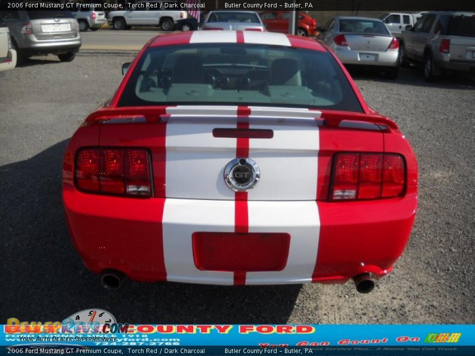 2006 Ford Mustang GT Premium Coupe Torch Red / Dark Charcoal Photo #3