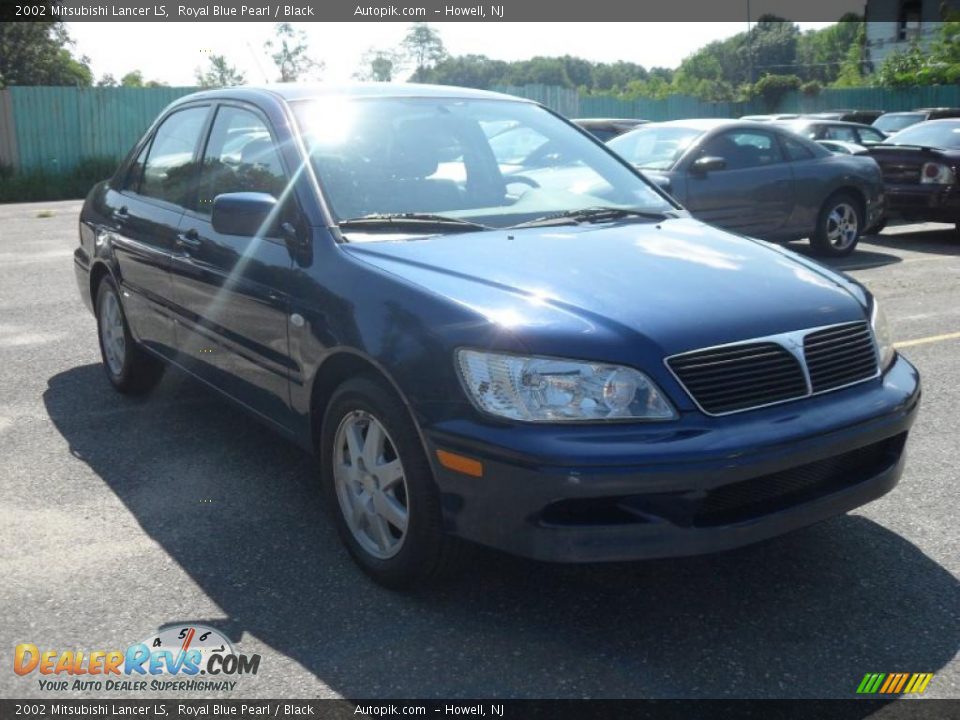2002 Mitsubishi Lancer LS Royal Blue Pearl / Black Photo #2
